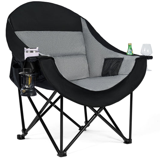 Oversized Camping Chair for Adults (Grey)