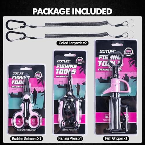 5PCS Fishing Tool Kit (B2:5pcs Pink Fishing Tool Kit)