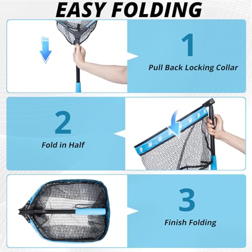 Floating Fishing Net for Fly Fishing (Blue)