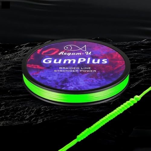 Gummax 8 Strand Braided Fishing Line (Neon Green / 150 Yards / 10 LB)