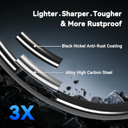 Fishing Treble Hooks (Black Nickel / 2#_28pcs)