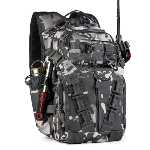 Fishing Backpack with Rod Holder