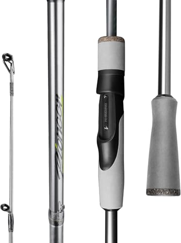 Pioneer Medium Spinning Rod 7' Bass Rod Spinning Fishing Rod (7' M - Moderate Fast-2pcs)