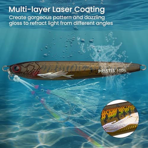 Angel Wings Vertical Jig (Olive brown / 2.8oz / 80g)