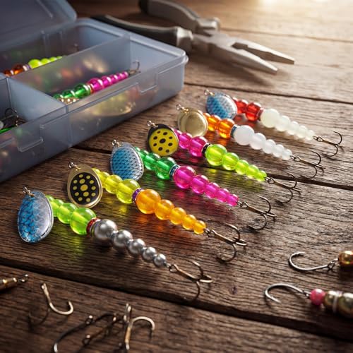 160 Pcs Fishing Beads 12 Pcs Stacked Fishing Beads