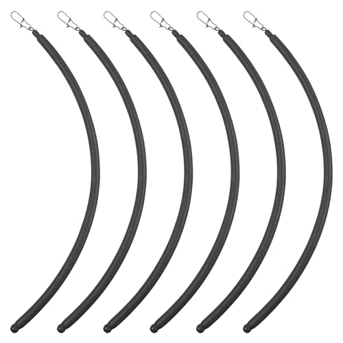 Dragging Weights for Catfishing Tolling Drifting No Snag Sinkers Slip Stick Drag Weights Bottom Search Snagless Catfish Sinker Fishing Weights Catfishing Tackle Gear (Black-5pcs / 6OZ)