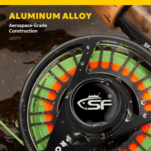 SF 003 Pro Fly Fishing Reel (Gunmetal Gray & Black/Moss Green / 5/6wt)