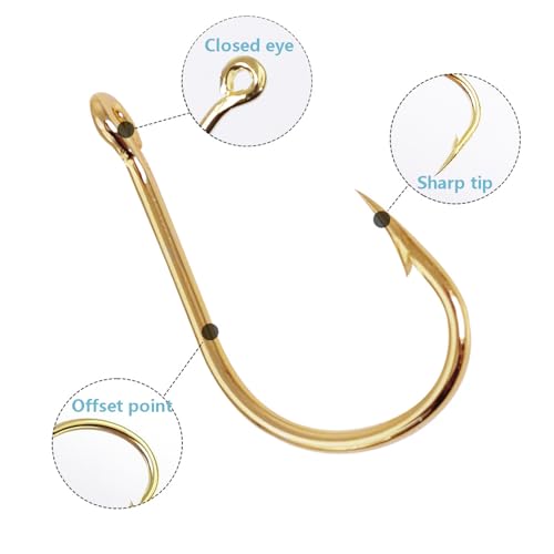 Small Fishing Hooks for Freshwater (400pcs (#2-#20) / Gold)