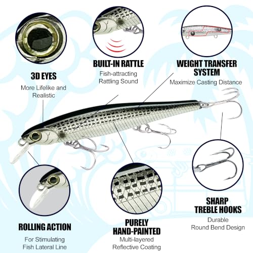 SW Slender Pointer 82MR S Saltwater Fishing Lures (726 Laser Ghost Sardine)
