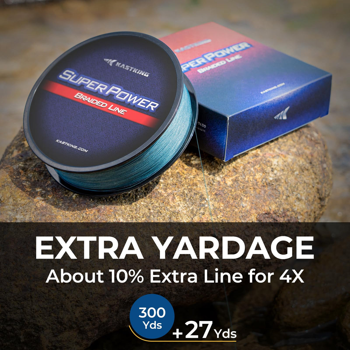 Superpower Braided Fishing Line (X4-Black / 12LB(300 Yds))
