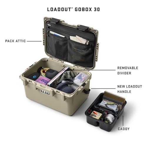 LoadOut 30 GoBox Divided Waterproof Cargo Case (GoBox 30 / White (GoBox 30))