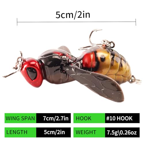 Fishing Lures (A-Wasp Topwater)