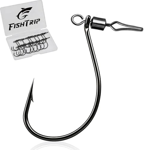 30 60Pcs Swivel Drop Shot Hooks Kit (2#)