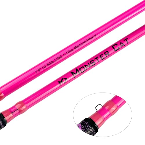Monster Catfish Casting Rod (Pink / ["Catfish Rod 7'-1pc-Medium Heavy"])