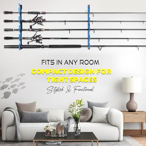 H5P Fishing Rod Holders for Garage Wall