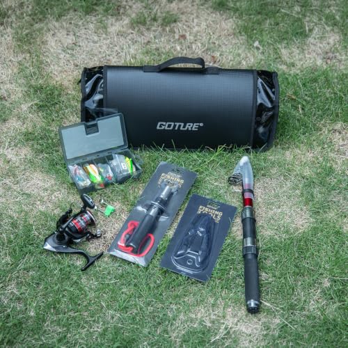 Fishing Rod and Reel Combo with Carrier Bag (A7:Fishing Pole Kit with Carrier Bag / 2.1M/7FT)