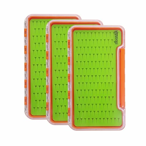 Clear Waterproof Fly Fishing Box Super Slim Silicone Fly Hook Storage Case