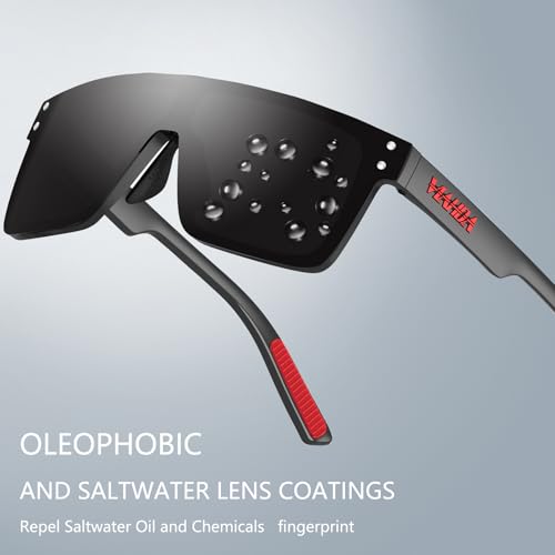 Polarized Sunglasses for Men (Black/Red)