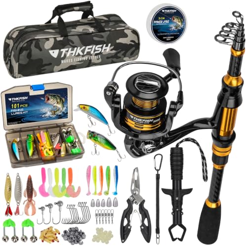 Beginner Telescopic Fishing Rod Reel Combo Full Tackle Kit