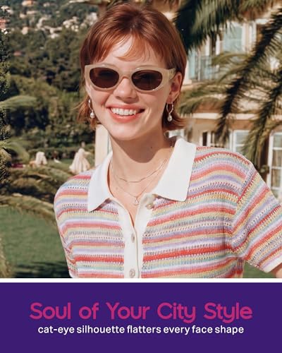 Modern Edgy Cat Eye Sunglasses for Women