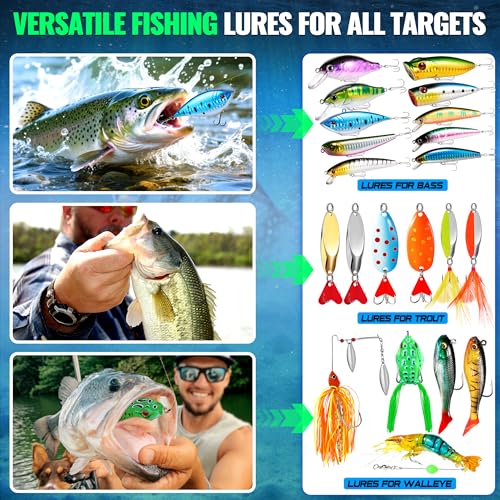 Fishing Lures (194PCS tackle box)
