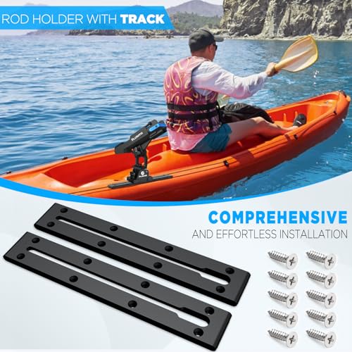 2 in 1 Kayak Fishing Rod Holder (Rod Holder with Track - 2 Pack)