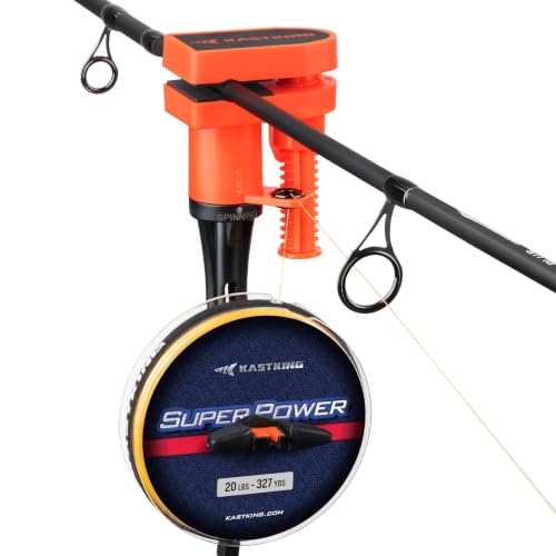 Kalibrate Portable Fishing Line Spooler (H: Line Spooler - Orange (Rod & Table Mode))