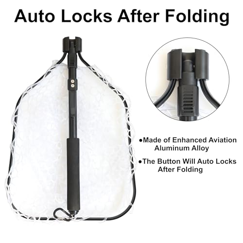 Fly Fishing Net (B:Square-Extend Length 32.5")