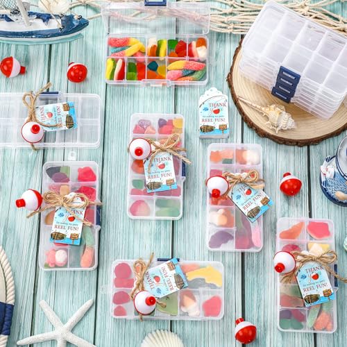 72 Fishing Party Favors Tackle Boxes with Thank You Cards