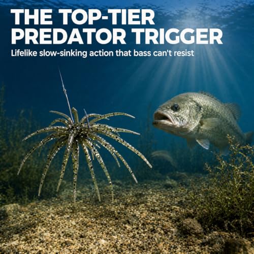 Slow Sinking Sea Urchin Imitation Soft Fishing Lures