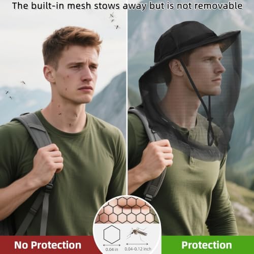 Mosquito Net Hat (7 1/8 / Black)