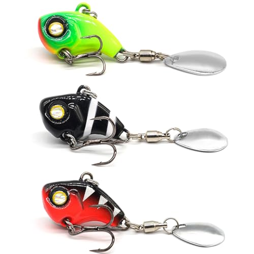 3PCS Spinner Baits Fishing Lure Kit