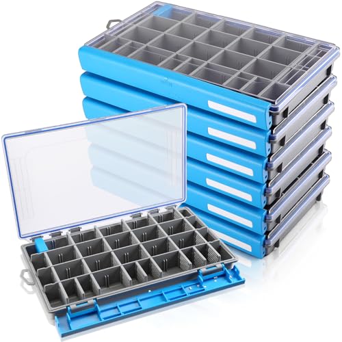 6 Pack Fishing Tackle Boxes Waterproof