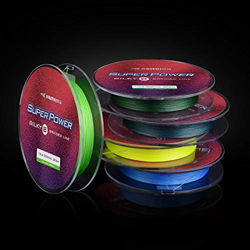 Superpower Silky8 Braided Fishing Line (X8-Grass Green / 6LB(300 Yds))