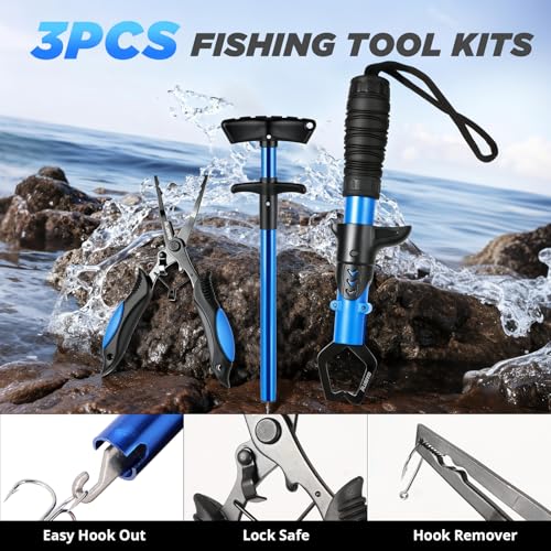 Fishing Backpack with Rod & Reel Combos (Black Camo Backpack With Rod and Reel Combo)
