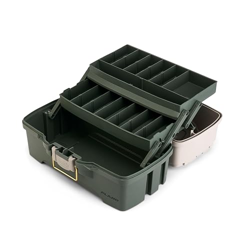 Two Tray Tackle Box (Green/Tan / Two-Tray / Two-Tray)