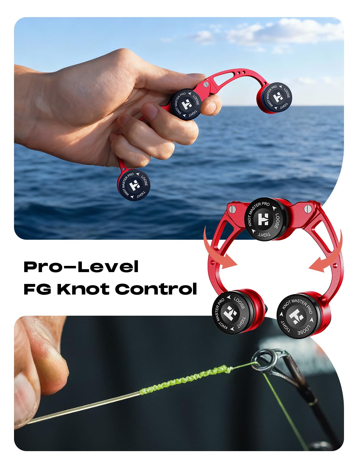 FG Knot Tying Tool (Red / 1 Pack)