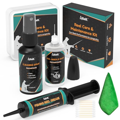 Fishing Reel Oil Kit with 1oz Needle Oil (3.9oz)
