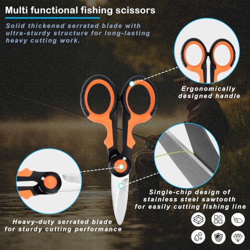 7 PCS Fishing Pliers Tool Kit (Orange)