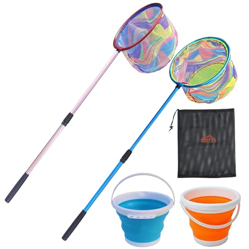 FishingNet2PieceSetRetractableNet forCatchingFrogs andTadpoles