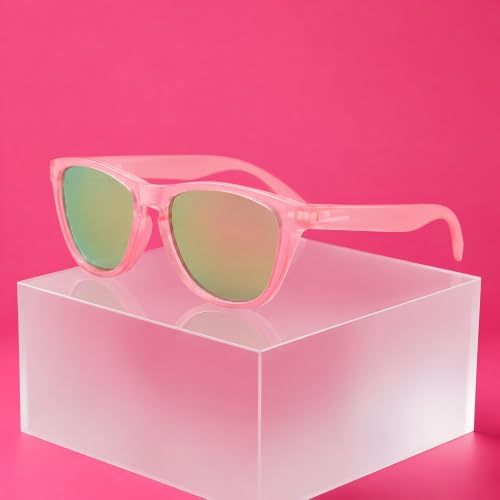 Polarized Sunglasses for Women and Men (Pink Frame / Pink Lens)