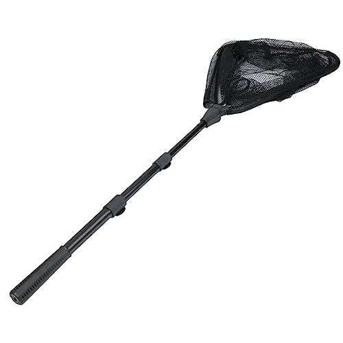 Fishing Landing Net with Telescoping Pole Handle Extends to 63 inches (K: Aircraft-grade Aluminum Handle, 82" Full)