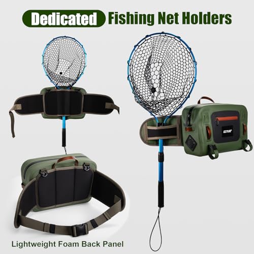 Waterproof Fishing Waist Pack (B1:10L Green Waterproof Tackle Bag)