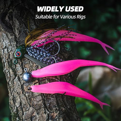 Fork Tail Soft Lures (5 Inch-30pcs / Bubblegum)