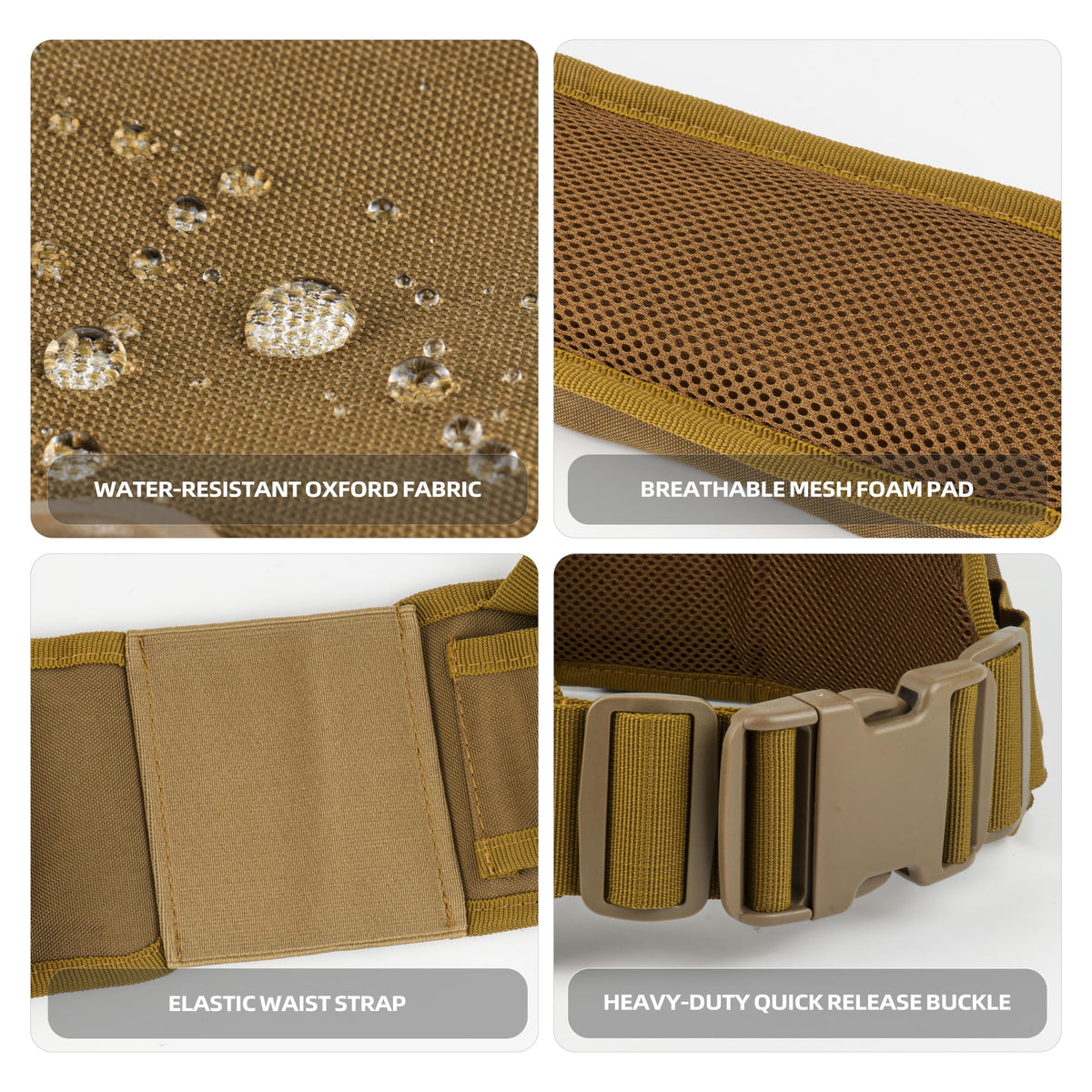 Lightweight Utility Waist Pack (Khaki，1)