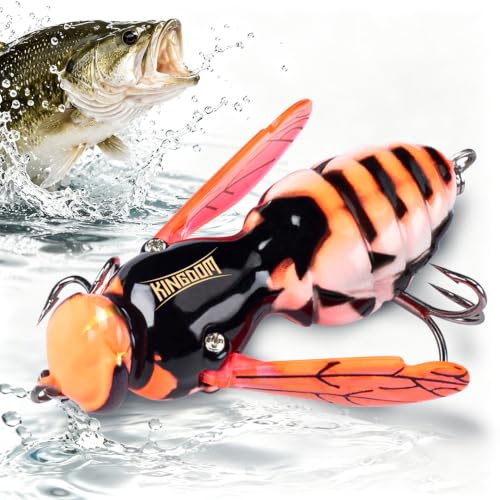 Wasp Crawler Lure Most Realistic Topwater Fishing Lures for Bass (03 / 1.57in/0.14oz)