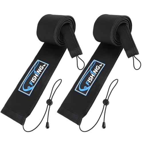 2Pcs Neoprene Fishing Rod Sleeves