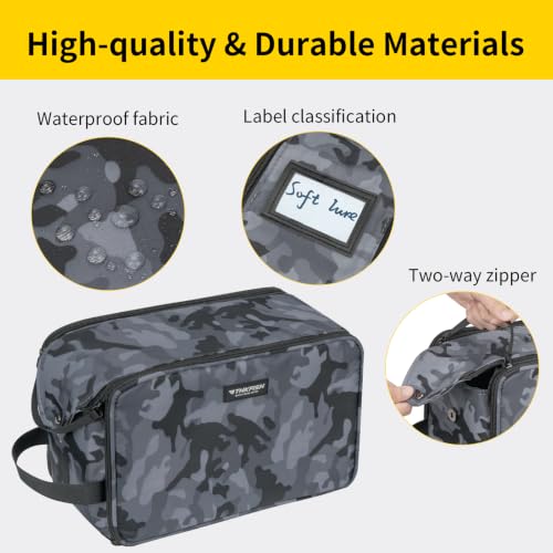Fishing Soft Plastic Bait Storage (Black Camo)
