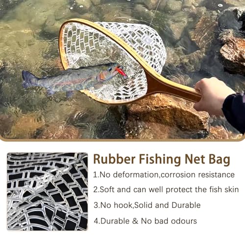23.6in Rubber Fly Fishing Net