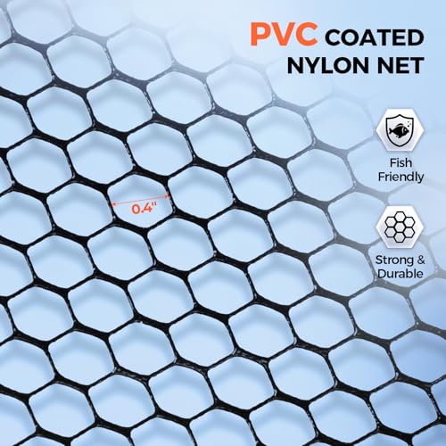 Titanet Folding Fishing Landing Net (32" Total Length (Fixed Handle) / Pvc Net)